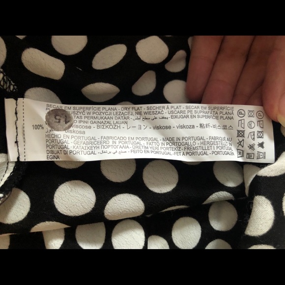 NWOT Zara Polka Dot Long Silk Maxi Skirt - Picture 16 of 16